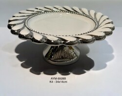 Kek Pasta Standı Bella Gümüş - Deco Vien 
