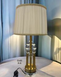 Abajur Lux 8 Küre Taşlı Antik Gold-Krem Başlık - 2