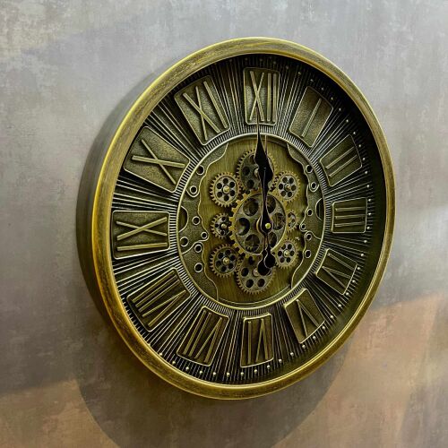 Antique Çarklı Duvar Saati 46 Cm - 1