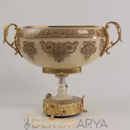 Dekorarya Milano Krem Salon Aksesuar Seti – 11 Parça - 3