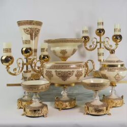 Dekorarya Milano Krem Salon Aksesuar Seti – 11 Parça - 2