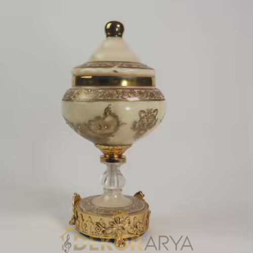 Dekorarya Milano Krem Salon Aksesuar Seti – 11 Parça - 5