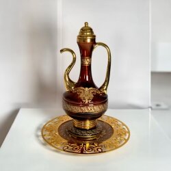 Dekorarya Valide Sultan Bordo Gold Dekoratif İbrik Seti - Dekor Arya