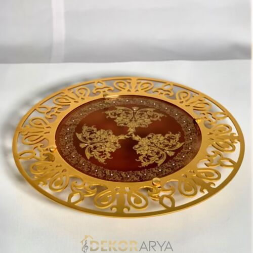 Dekorarya Valide Sultan Bordo Gold Dekoratif İbrik Seti - 6