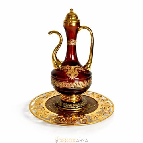 Dekorarya Valide Sultan Bordo Gold Dekoratif İbrik Seti - 1