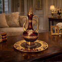 Dekorarya Valide Sultan Bordo Gold Dekoratif İbrik Seti - 2