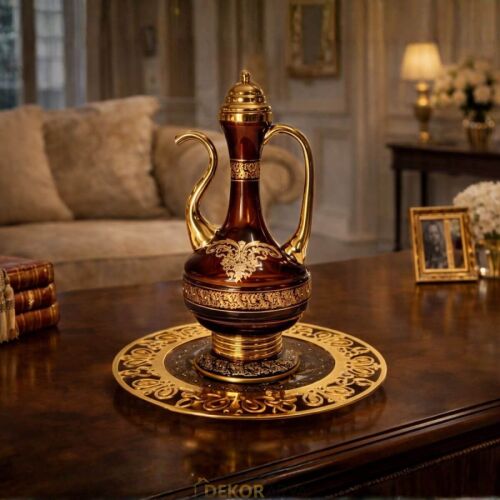 Dekorarya Valide Sultan Bordo Gold Dekoratif İbrik Seti - 2