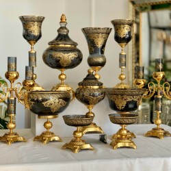 Napoli̇ 11 Parça Salon Konsol Aksesuar Seti̇ Füme - 2