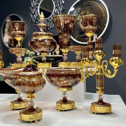 Milano 11 Parça Salon Konsol Aksesuar Seti̇ Kahve - 2