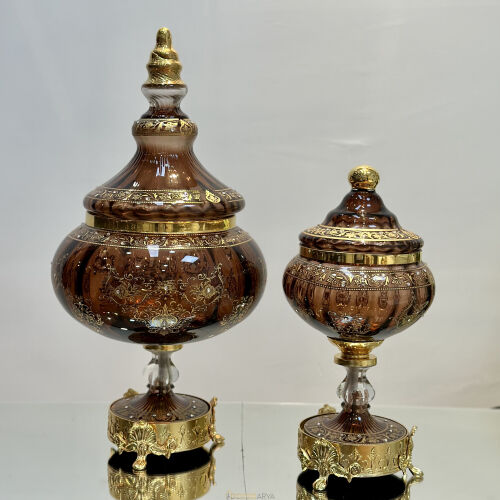 Milano 11 Parça Salon Konsol Aksesuar Seti̇ Kahve - 11