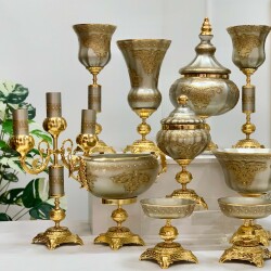 Napoli̇ 11 Parça Salon Konsol Aksesuar Seti̇ Platin - 3