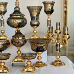 Napoli̇ 12 Parça Salon Konsol Aksesuar Seti Füme - 2