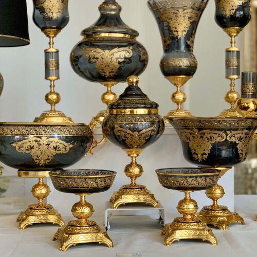 Napoli̇ 12 Parça Salon Konsol Aksesuar Seti Füme - 3