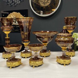 Milano 7 Parça Salon Aksesuar Seti̇ Kahve - 2