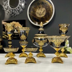 Napoli̇ 7 Parça Salon Konsol Aksesuar Seti̇ Füme - 4