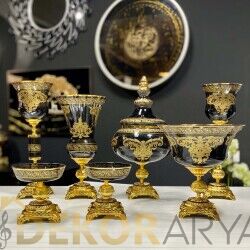 Napoli̇ 7 Parça Salon Konsol Aksesuar Seti̇ Füme - 4