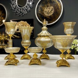 Napoli̇ 7 Parça Salon Konsol Aksesuar Seti̇ Platin - 3