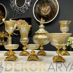 Napoli̇ 7 Parça Salon Konsol Aksesuar Seti̇ Platin - 3