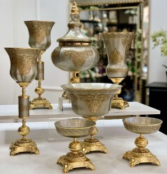 Napoli̇ 7 Parça Salon Konsol Aksesuar Seti̇ Platin - 2