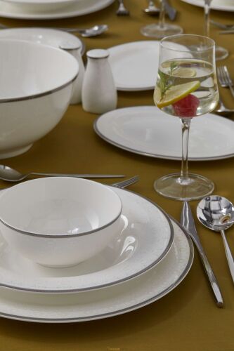 Be Original Monarch Silver 60 Parça 12 Kişilik Bone China Yemek Takımı - 1