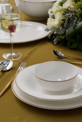 Be Original Monarch Gold 60 Parça 12 Kişilik Bone China Yemek Takımı - Be Original