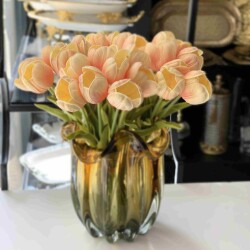 Yapay Çiçek Lale Peach Fuzz - DEKOR ARYA 