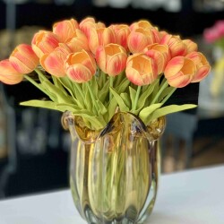 Yapay Çiçek Lale Orange - 3