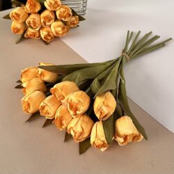 Yapay Tomurcuk Gül Demeti Sarı - Dekor Arya