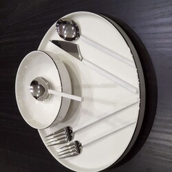 Milano 30 Parça Çatal Kaşık Takımı Silver Beyaz - BRONDOFF