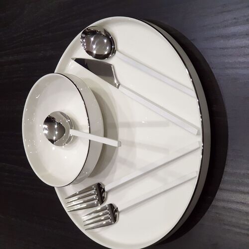 Milano 30 Parça Çatal Kaşık Takımı Silver Beyaz - 1