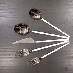 Milano 30 Parça Çatal Kaşık Takımı Silver Beyaz - 2