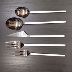 Milano 30 Parça Çatal Kaşık Takımı Silver Beyaz - 3