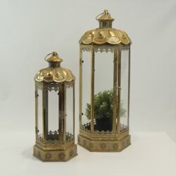 Nostaljik İkili Dekoratif Fener Seti - Dekor Arya