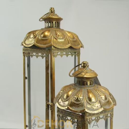 Nostaljik İkili Dekoratif Fener Seti - 2