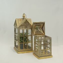 Nostaljik İkili Metal Antik Fener Seti - 2