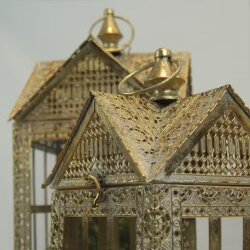 Nostaljik İkili Metal Antik Fener Seti - 3