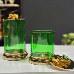 Kavanoz 2li̇ Yeşi̇l - DEKOR ARYA 