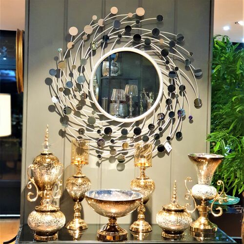 Yuvarlak Gümüş Ayna - 2