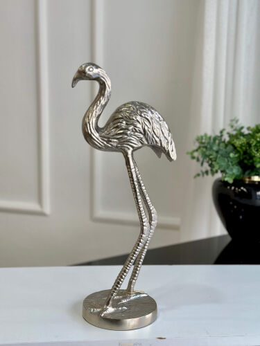 Gümüş Dekoratif Flamingo - 1