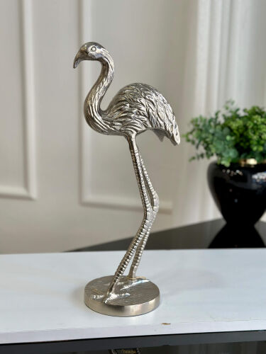 Gümüş Dekoratif Flamingo - 2