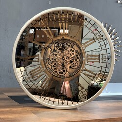Gear Clock Roma Gümüş 80*9.5 - Thumbnail
