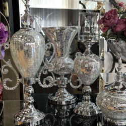 7 Parça Salon Konsol Aksesuar Seti Gümüş - 3