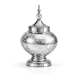 7 Parça Salon Konsol Aksesuar Seti – Gümüş, Klasik & Şık Dekor - 3