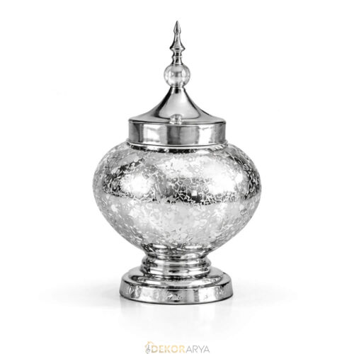 7 Parça Salon Konsol Aksesuar Seti – Gümüş, Klasik & Şık Dekor - 3