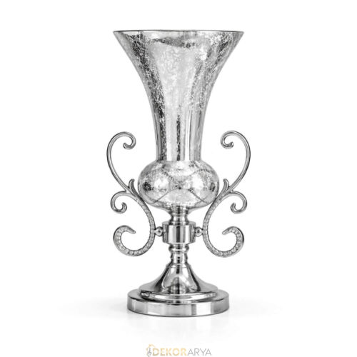 7 Parça Salon Konsol Aksesuar Seti – Gümüş, Klasik & Şık Dekor - 5