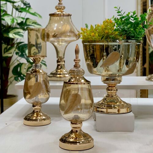 7 Parça Salon Konsol Aksesuar Seti Tüy Gold - 2