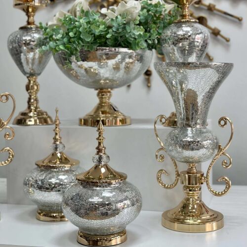 Aurora Luxe Silver Gold 7 Parça Salon Aksesuar Seti - 2