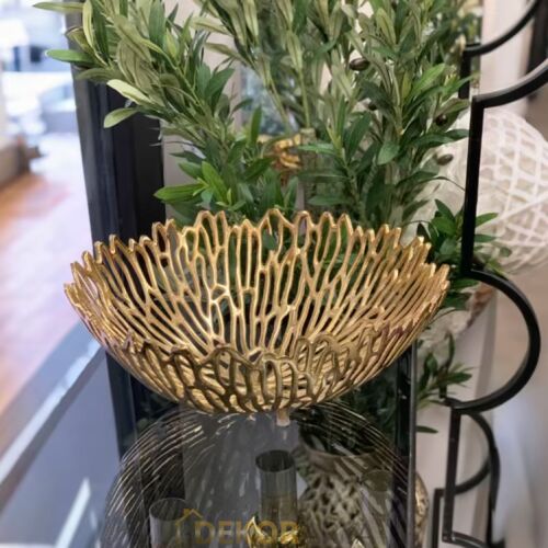 Dekorarya Coral Gold Döküm Metal Salon Aksesuar Seti - 2