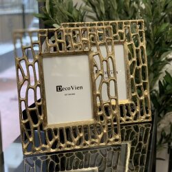 Dekorarya Coral Gold Döküm Metal Salon Aksesuar Seti - 5