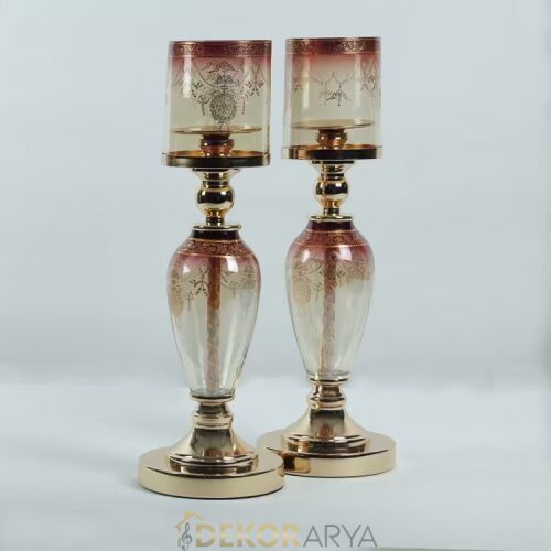 Imperial Amber Bordeaux 7 Parça Salon Aksesuar Seti - 6